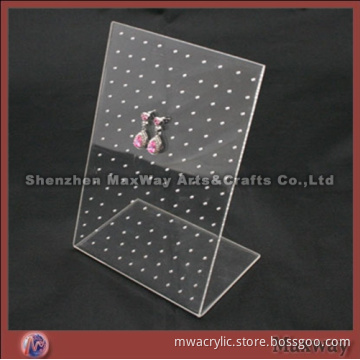 Clear L-shaped Acrylc/Lucite Jewelry/Earring/ Holder/Display Stand